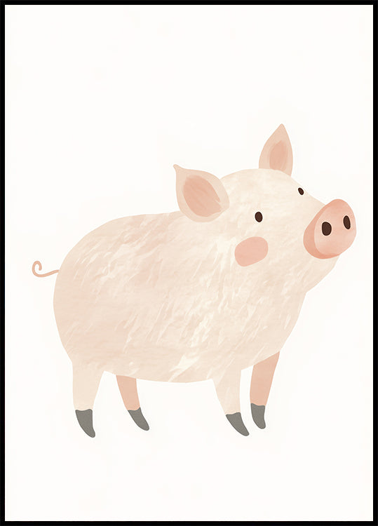 Weiches Schwein-Poster - Posterbox.dk