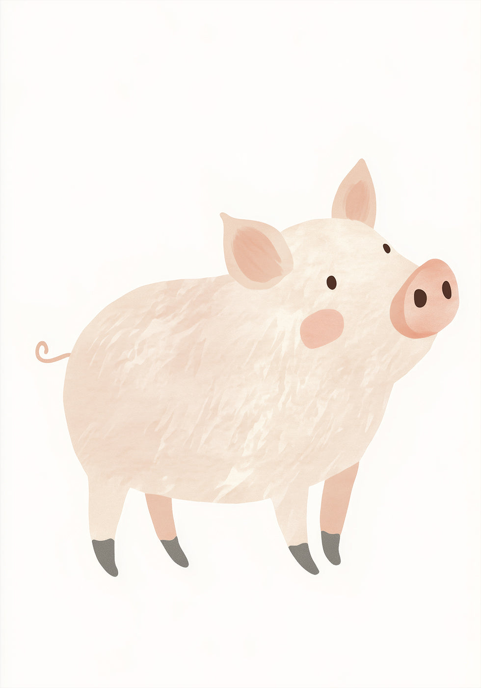 Weiches Schwein-Poster - Posterbox.dk