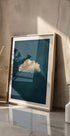 Weiche weiße Wolke am blauen Himmel Poster - Posterbox.dk