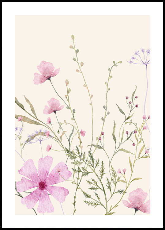 Weiches Wildblumen-Poster - Posterbox.dk