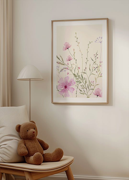 Weiches Wildblumen-Poster - Posterbox.dk