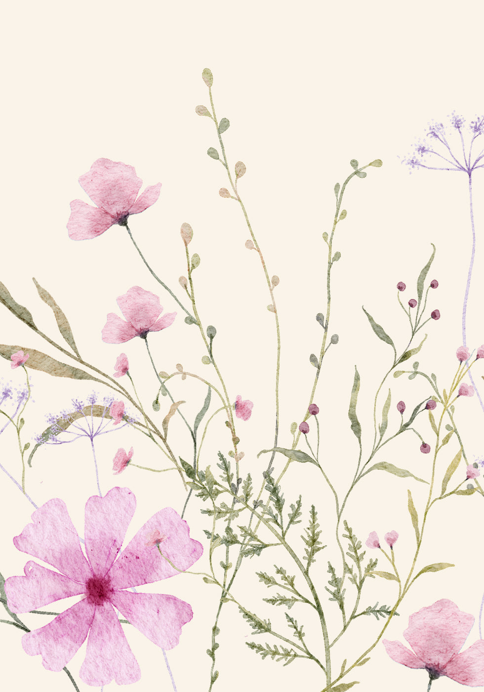 Weiches Wildblumen-Poster - Posterbox.dk