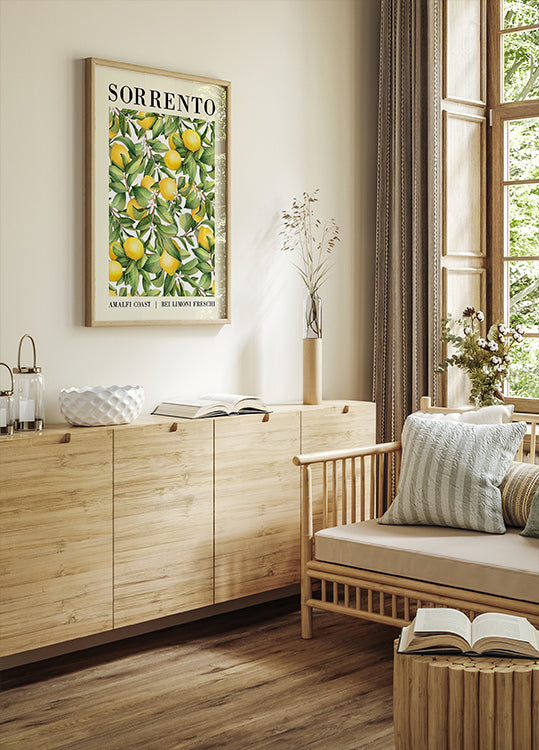 Sorrento Lemon Amalfiküste Poster - Posterbox.dk