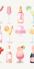 Poster „Sprudelnde Stunde, bunter Champagner und Cocktails“ - Posterbox.dk