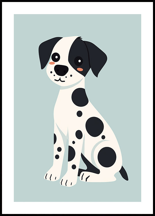 Gefleckter Welpe Poster - Posterbox.dk