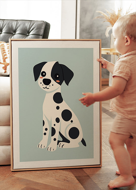 Gefleckter Welpe Poster - Posterbox.dk