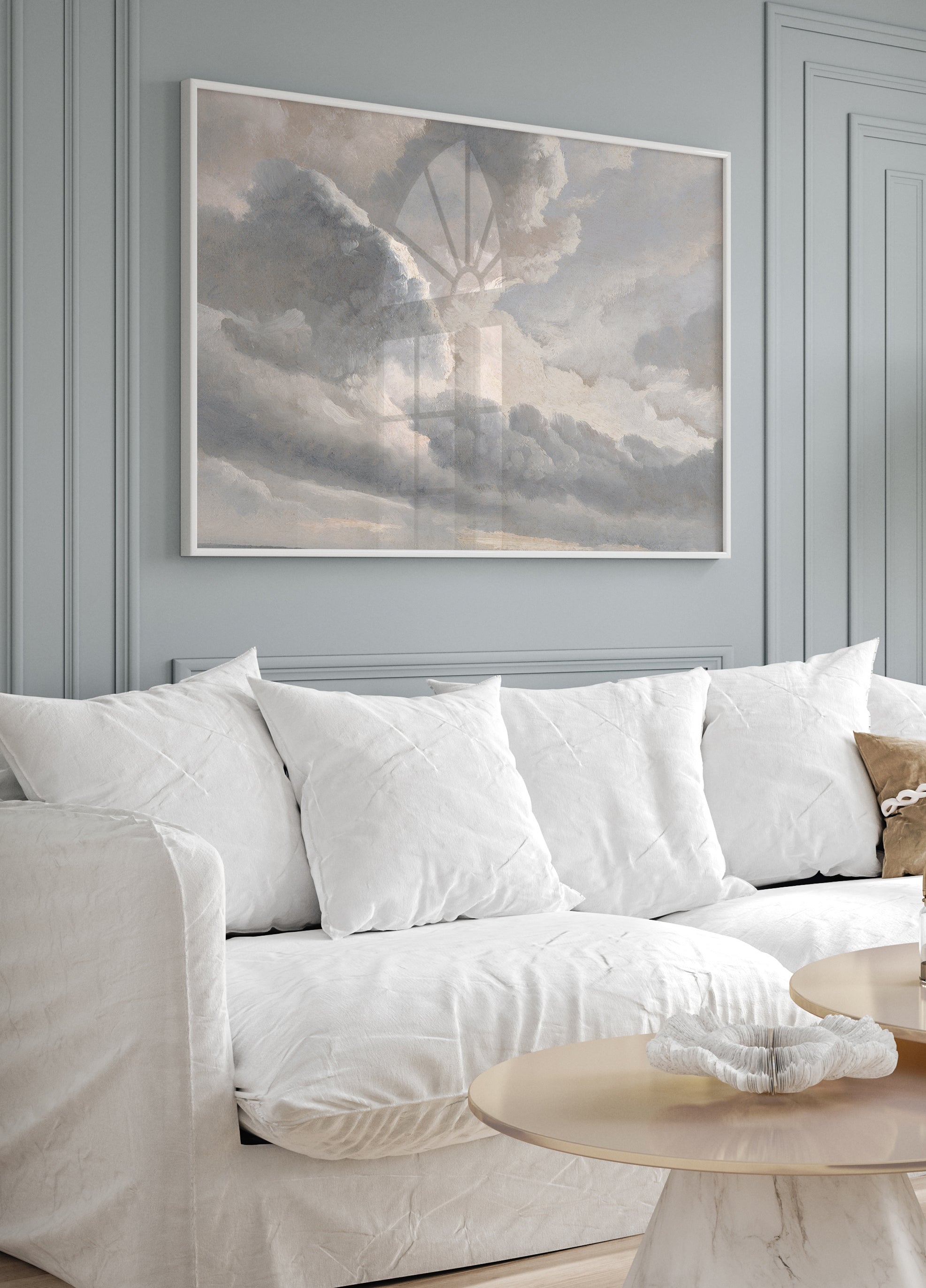 Poster „Studie über Wolken mit Sonnenuntergang“ - Posterbox.dk