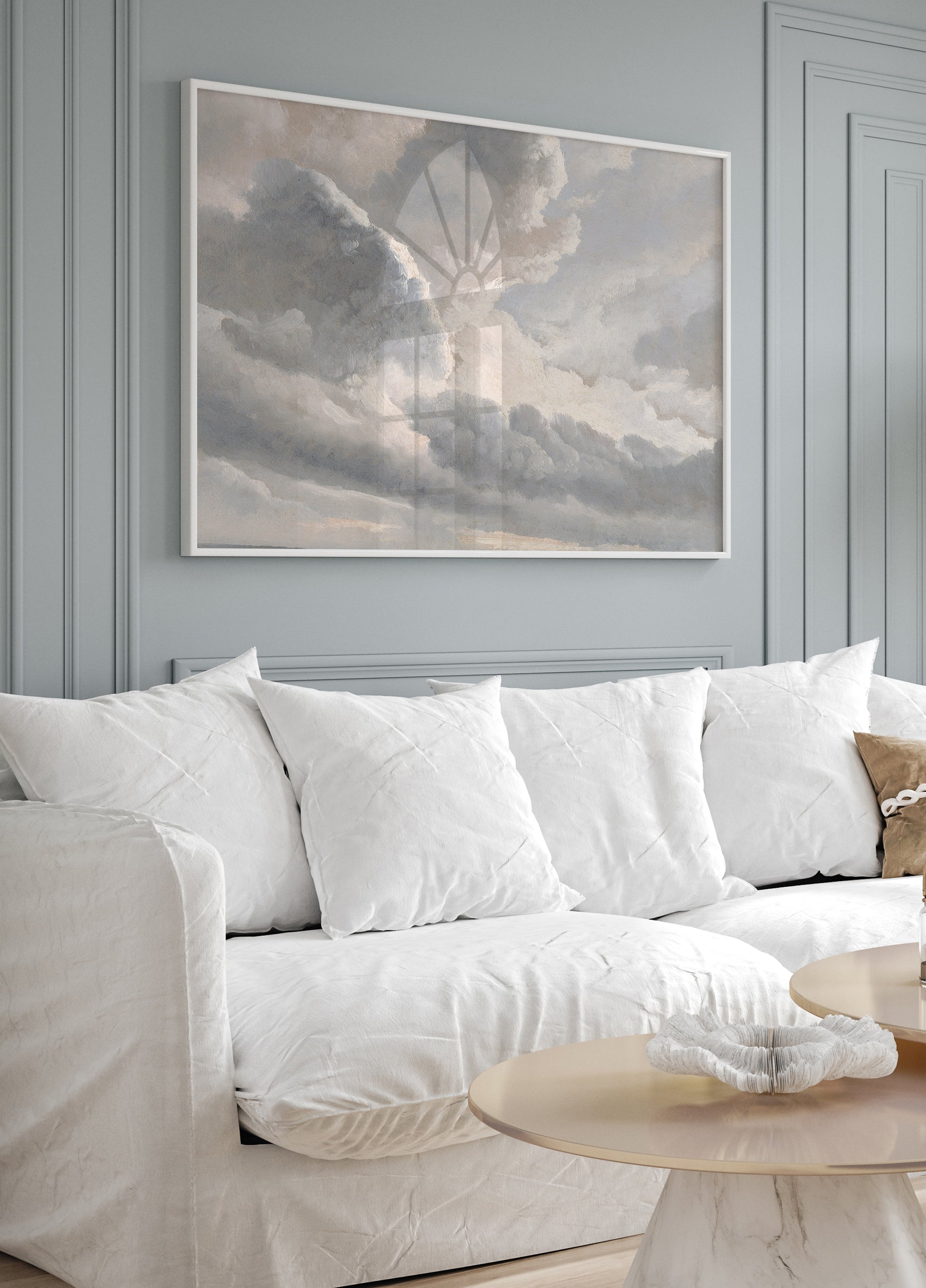 Poster „Studie über Wolken mit Sonnenuntergang“ - Posterbox.dk