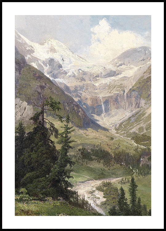 Sommer in den Bergen von Konrad Petrides Poster - Posterbox.dk