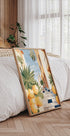 Sunny Citrus Street, Mediterranean Village Steps Poster - Posterbox.dk