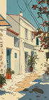 Poster Sunny Mediterranean Alley - Posterbox.dk