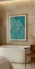 Schwimmer im blauen Meer Poster - Posterbox.dk