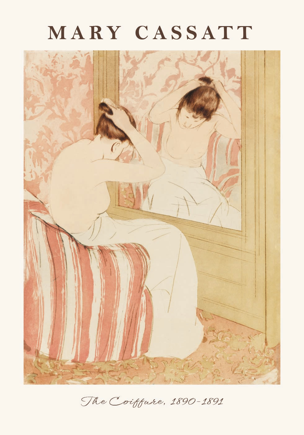 The Coiffure, Intimate Mary Cassatt Porträt Poster - Posterbox.dk
