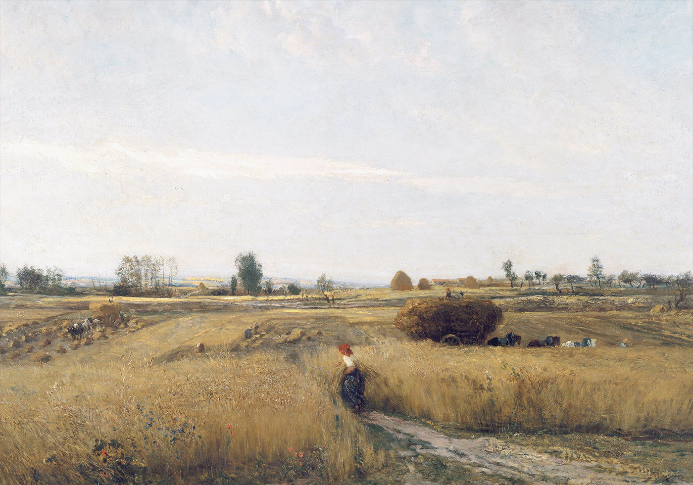 Die Ernte von Charles-François Daubigny Poster - Posterbox.dk