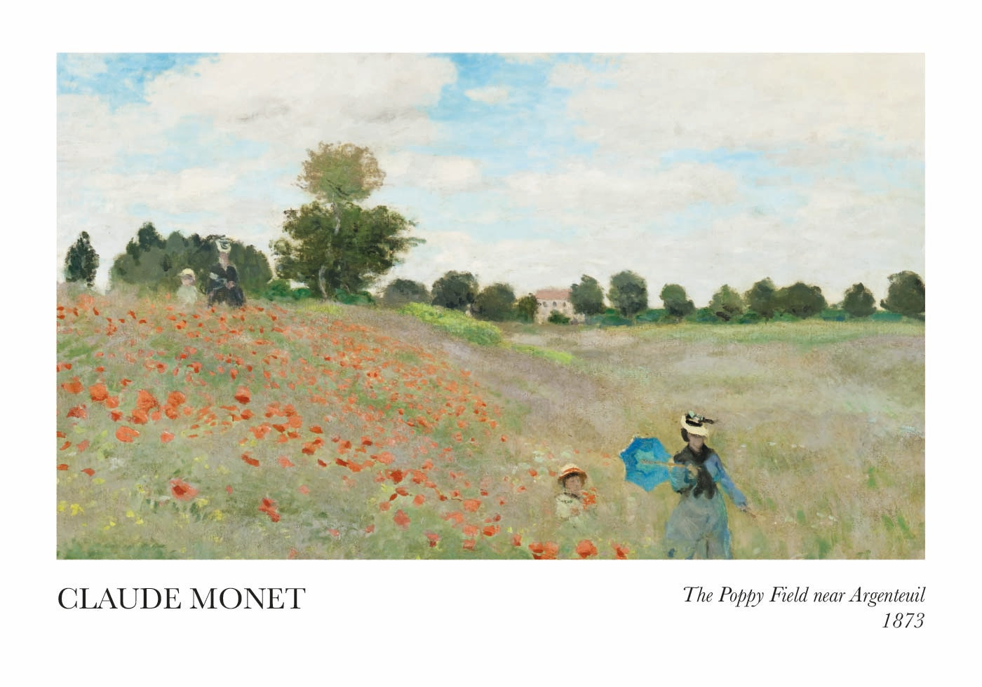 Das Mohnfeld bei Argenteuil Poster - Posterbox.dk