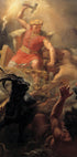 Thors Kampf mit den Riesen von Mårten Eskil Winge Poster - Posterbox.dk
