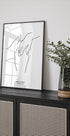 Together - Personalisiertes Line-Art-Poster - Posterbox.dk