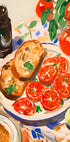 Tomaten und Toast, mediterrane Küche Poster - Posterbox.dk