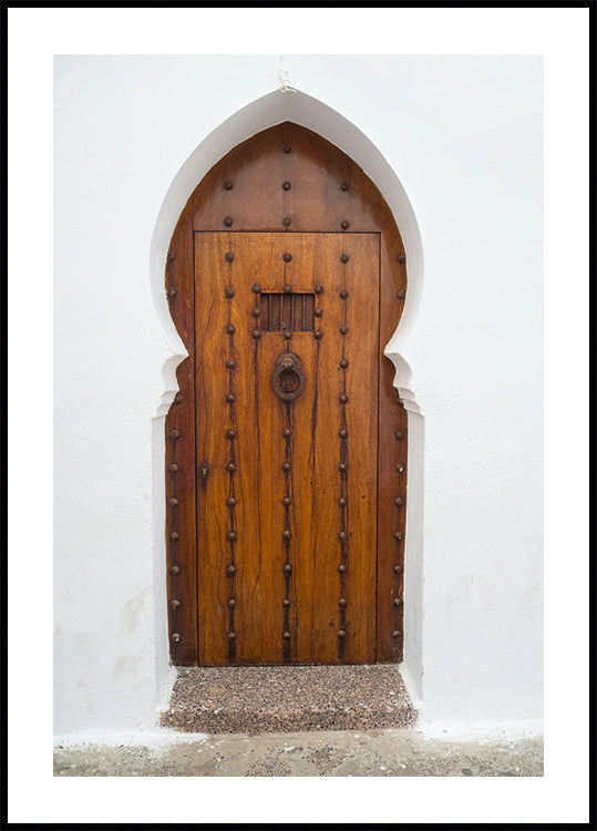 Traditionelles arabisches Holztürposter - Posterbox.dk