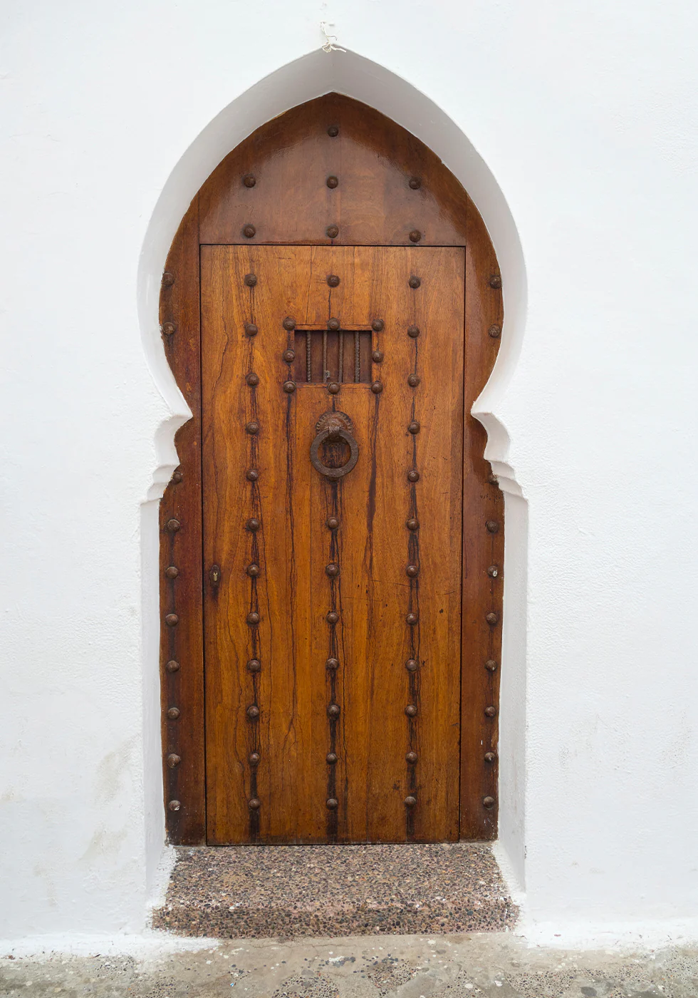 Traditionelles arabisches Holztürposter - Posterbox.dk