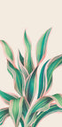 Tropisches Grün-Rosa-Pflanzenposter - Posterbox.dk