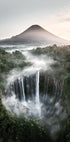 Tumpak Sewu Wasserfälle und Mount Semeru Poster - Posterbox.dk
