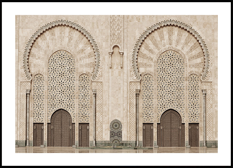 Zwillingstüren der Hassan-II.-Moschee, Casablanca Poster - Posterbox.dk