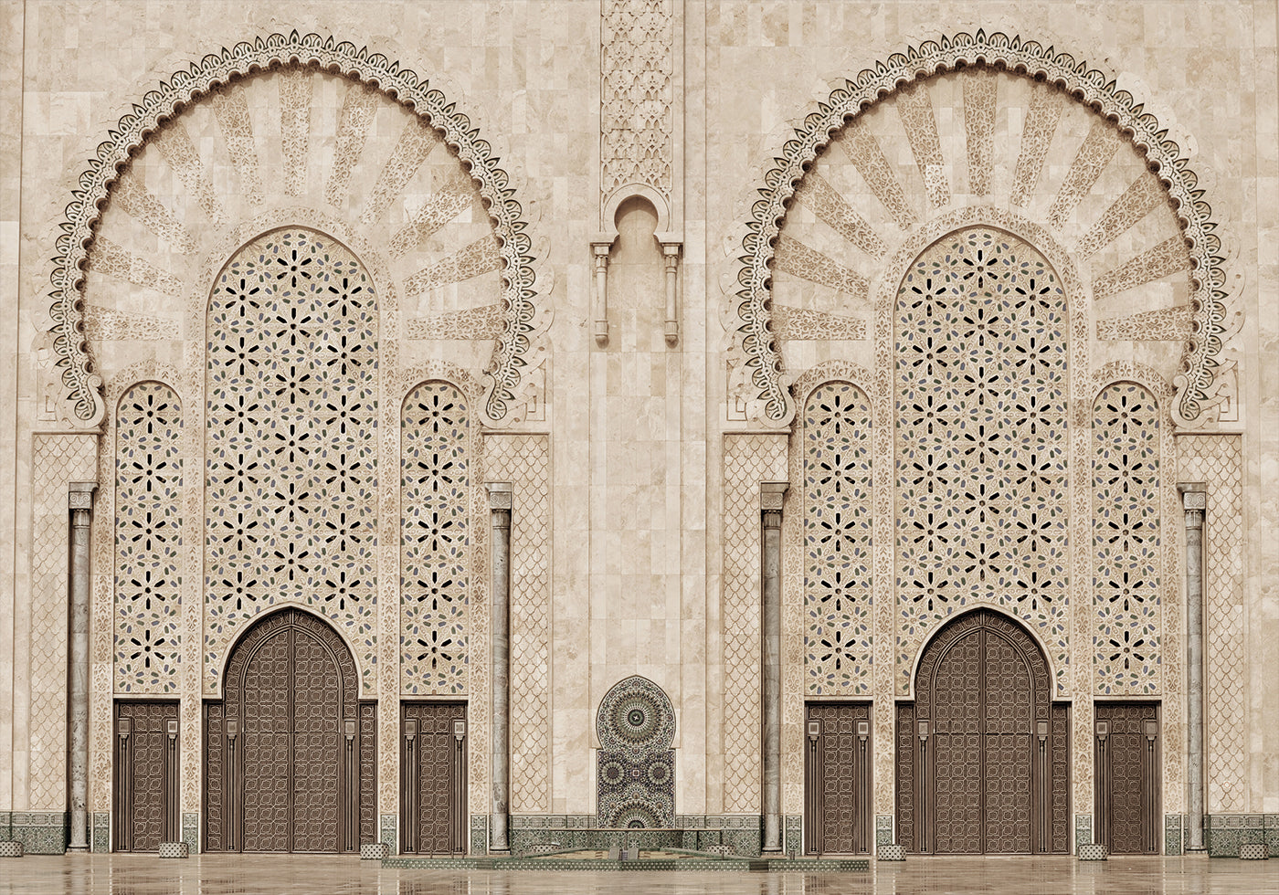 Zwillingstüren der Hassan-II.-Moschee, Casablanca Poster - Posterbox.dk