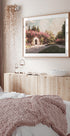 Poster „Vintage Blumenhof, romantische Natur“ - Posterbox.dk