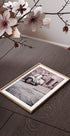 Poster „Vintage Scooter in Cobblestone Alley“ - Posterbox.dk