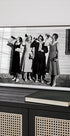 Vintage Frauen trinken Bier Schwarz-Weiß-Poster - Posterbox.dk
