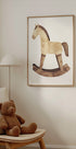 Vintage-Poster mit Schaukelpferd aus Holz - Posterbox.dk