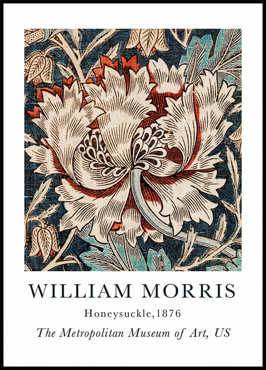 W.Morris Honeysuckle Poster - Posterbox.dk