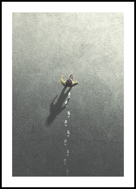 Poster „Walking Leaving Footsteps“ - Posterbox.dk