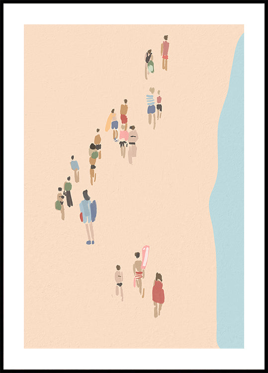 Poster „Walking to the Water“ - Posterbox.dk