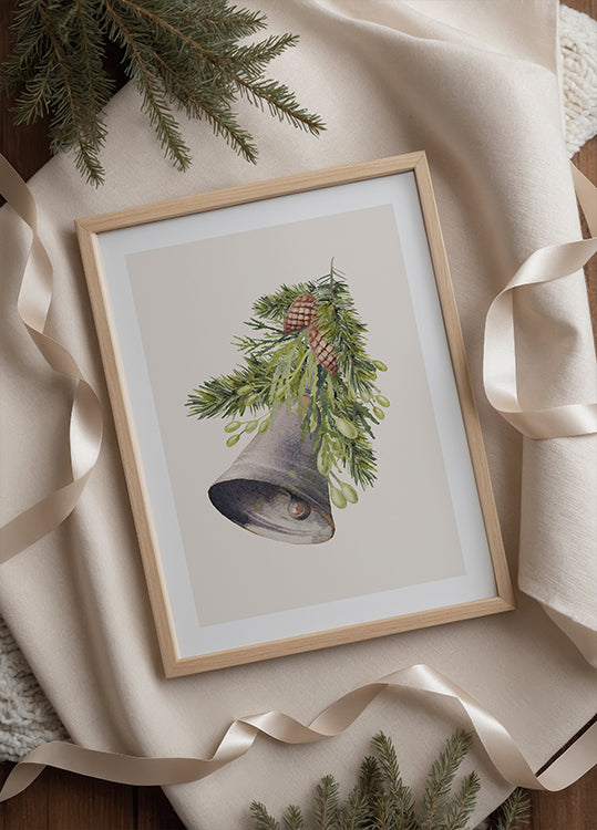 Aquarell-Weihnachtsglocken-Poster - Posterbox.dk