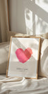 Personalisiertes Aquarell-Herz-Poster - Posterbox.dk