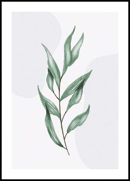 Aquarell-Blatt-Poster - Posterbox.dk