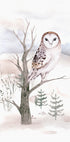 Aquarell-Eule im Wald Poster - Posterbox.dk