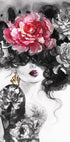 Aquarell Frau mit Blumen Nr. 2 Poster - Posterbox.dk