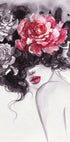 Aquarell Frau mit Blumen Poster - Posterbox.dk