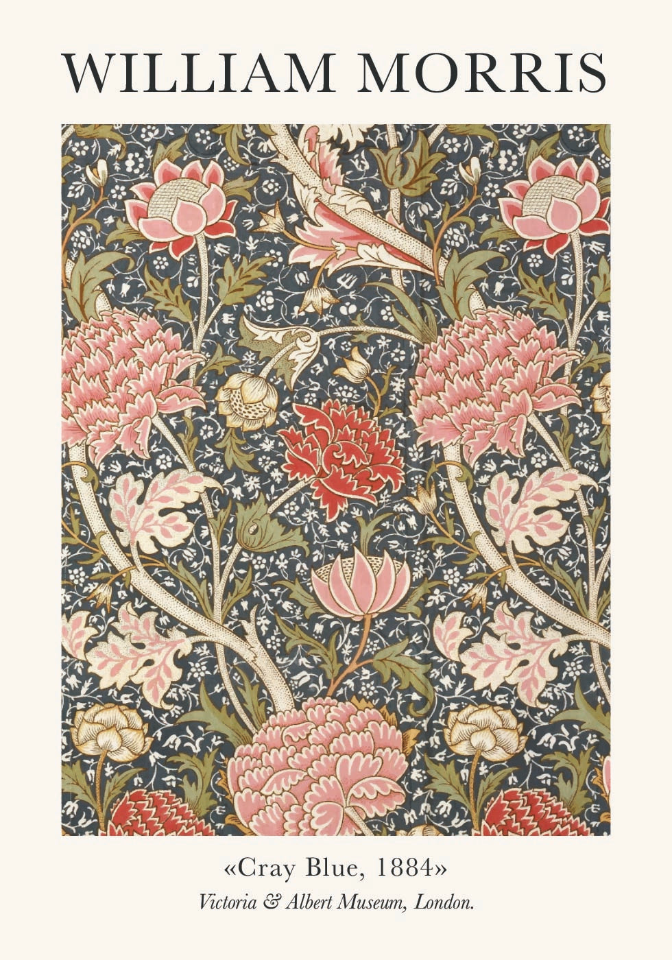 William Morris Cray Blue Poster - Posterbox.dk