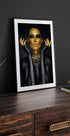 Porträt einer Frau in Gold - Posterbox.dk