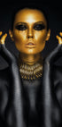 Porträt einer Frau in Gold - Posterbox.dk