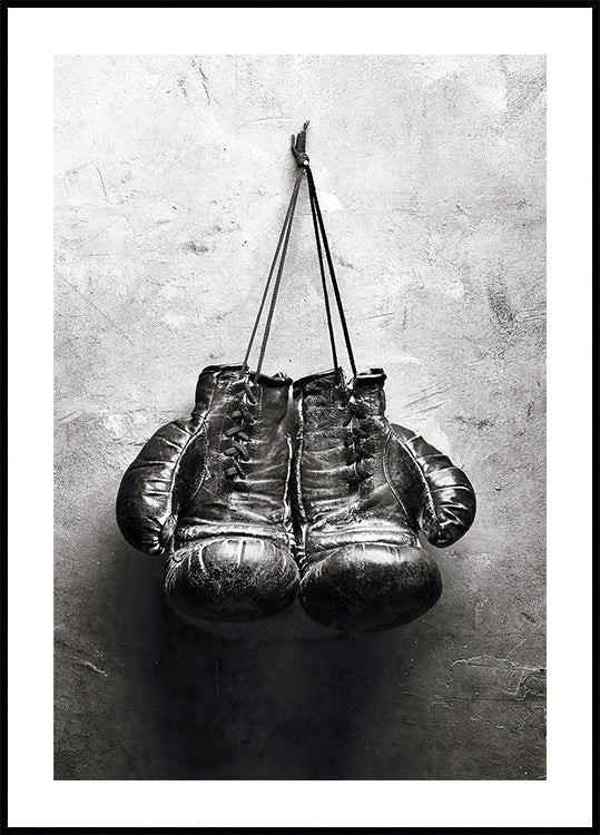 Poster „Getragene Boxhandschuhe“ - Posterbox.dk