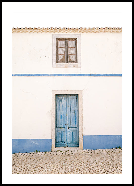 Ericeira Blue Door Plakat - Posterbox