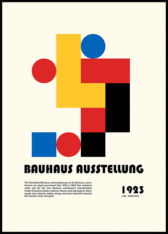 Bauhaus Ausstellung Plakat - Posterbox