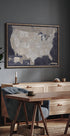 Highly detailed map of the United States, Glyn Plakat - Posterbox