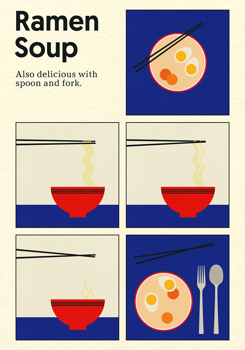 Poster Ramen Soup Plakat - Posterbox