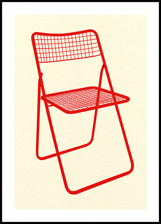 Ted Net Chair Red - Posterbox